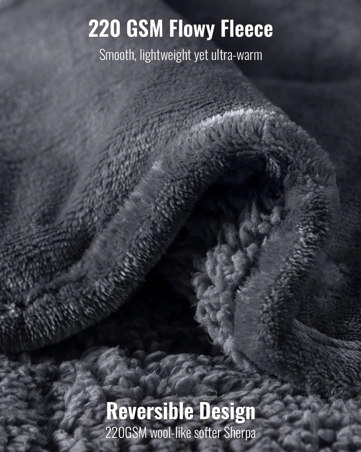 Weighted Blanket Queen Size 15lbs 60x80 inches with Soft Plush Fleece