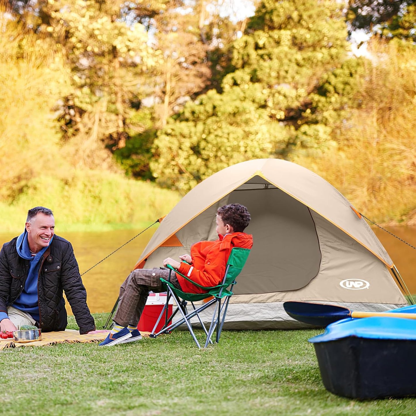 Camping Tent 2/3/4/6 Person Dome Tent Portable Camping Tent for Outdoor and Backpacking Beach