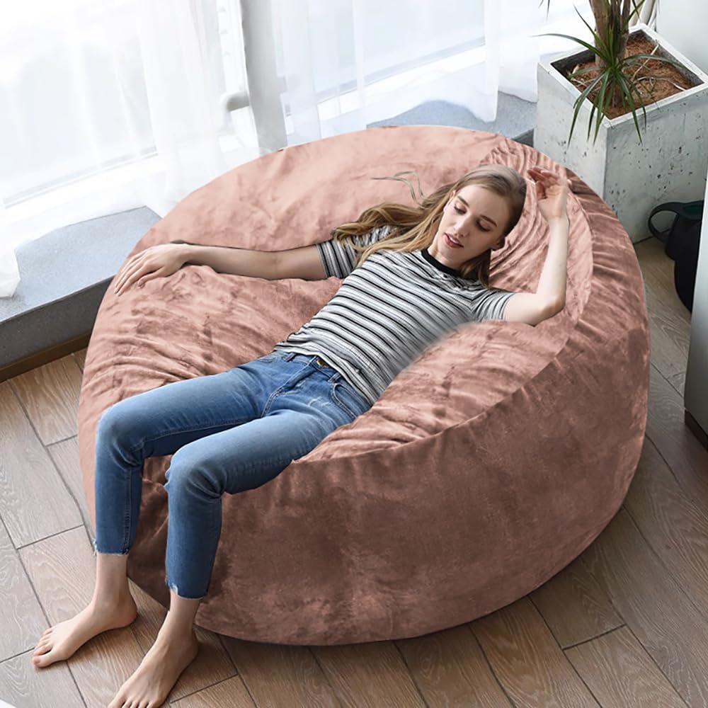 60" inch Oversized Bean Bag Sofa with Filling, Memory Sponge Bean Bag Chair
