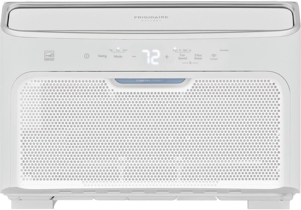 Frigidaire GHWQ103WC1 Inverter Quiet Temp Room Air Conditioner, 10,000 BTU with Wi-Fi Connected, Works with Alexa, Energy Star Certified, Easy-to-Clean Washable Filter, in White