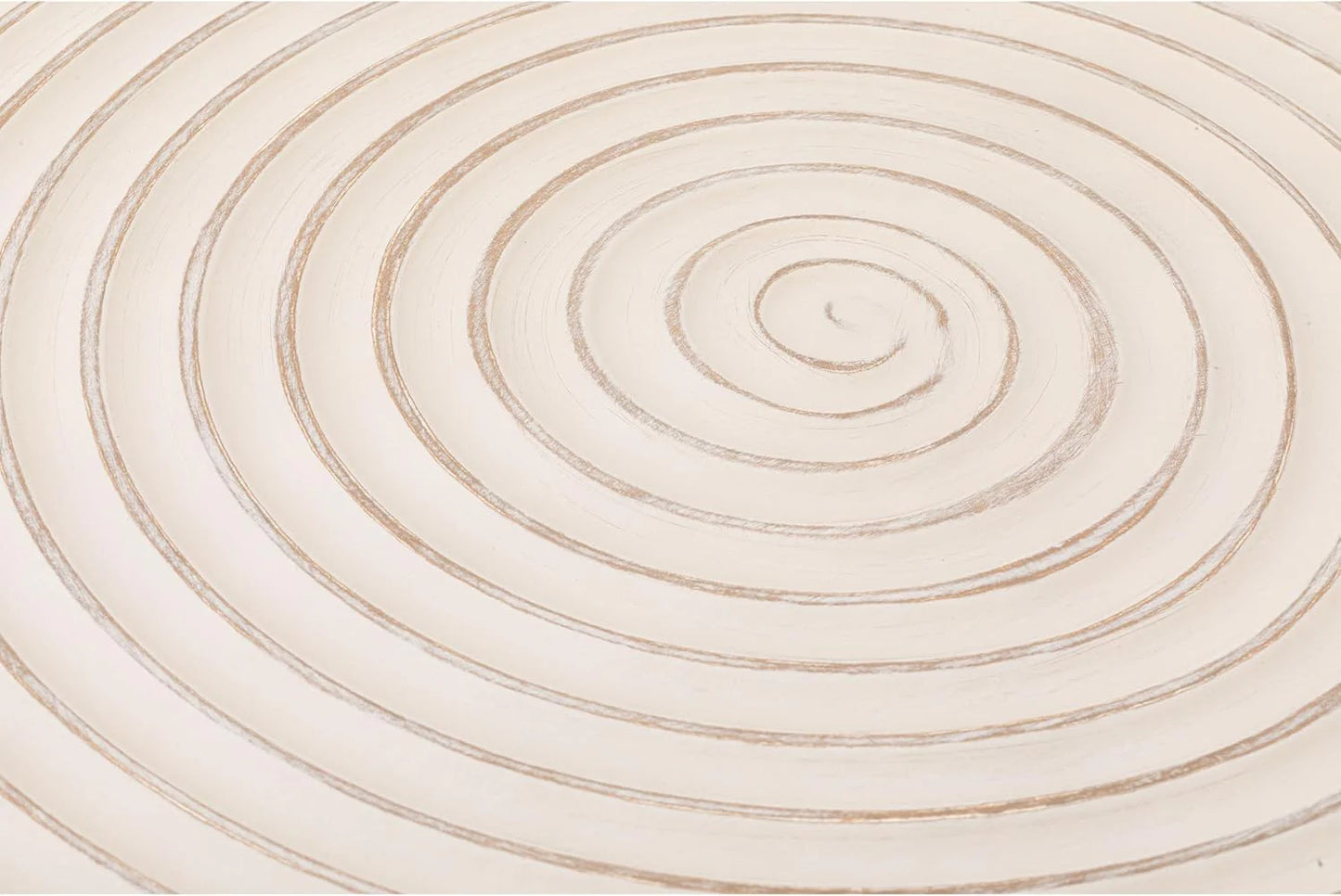 Two-Piece Modern Farmhouse Living Room Coffee Table Set, Round Nesting Tables