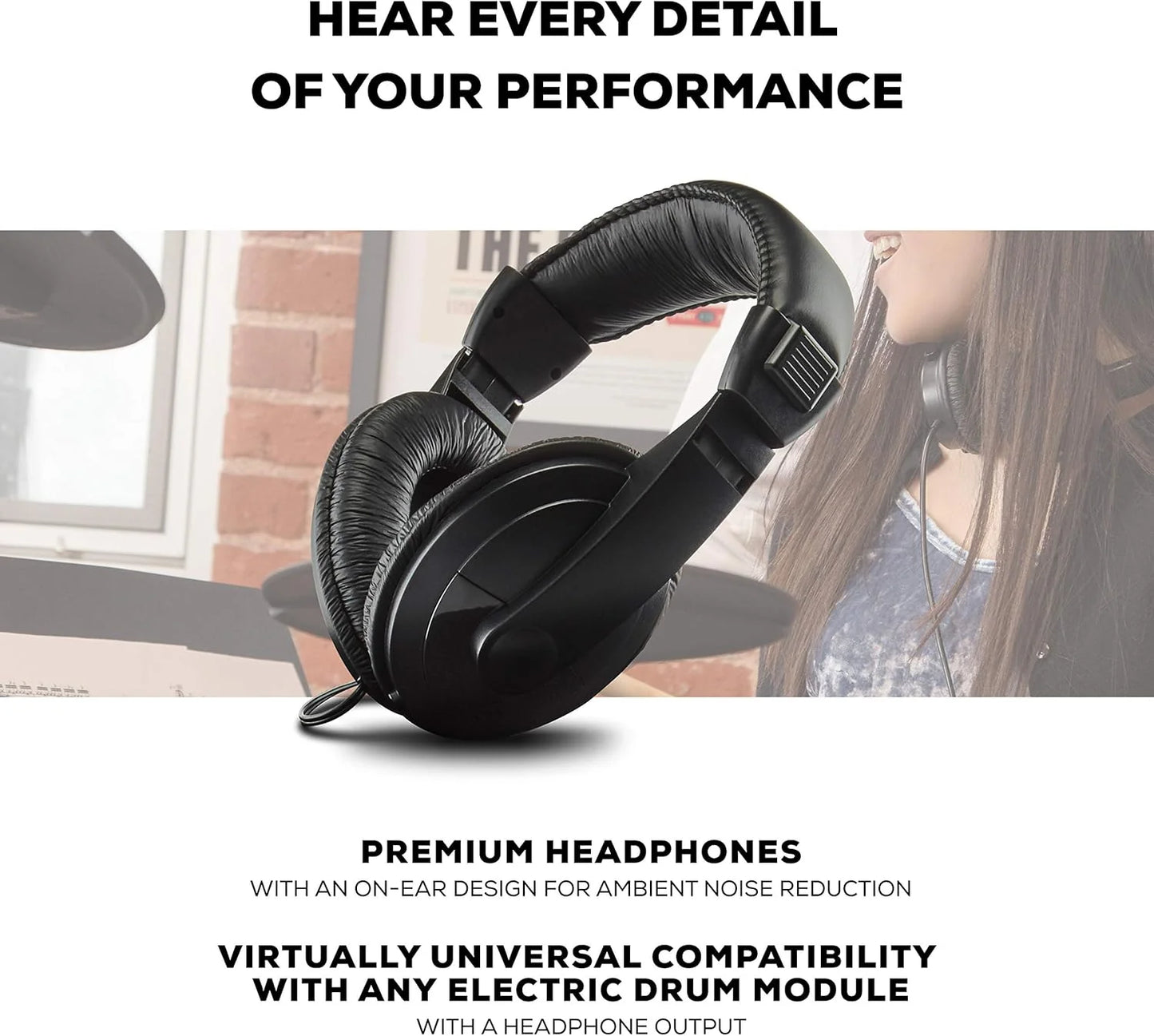 Alesis Turbo Mesh Kit - Electric Drum Set with Over 100 Sounds Mesh Drum Pad