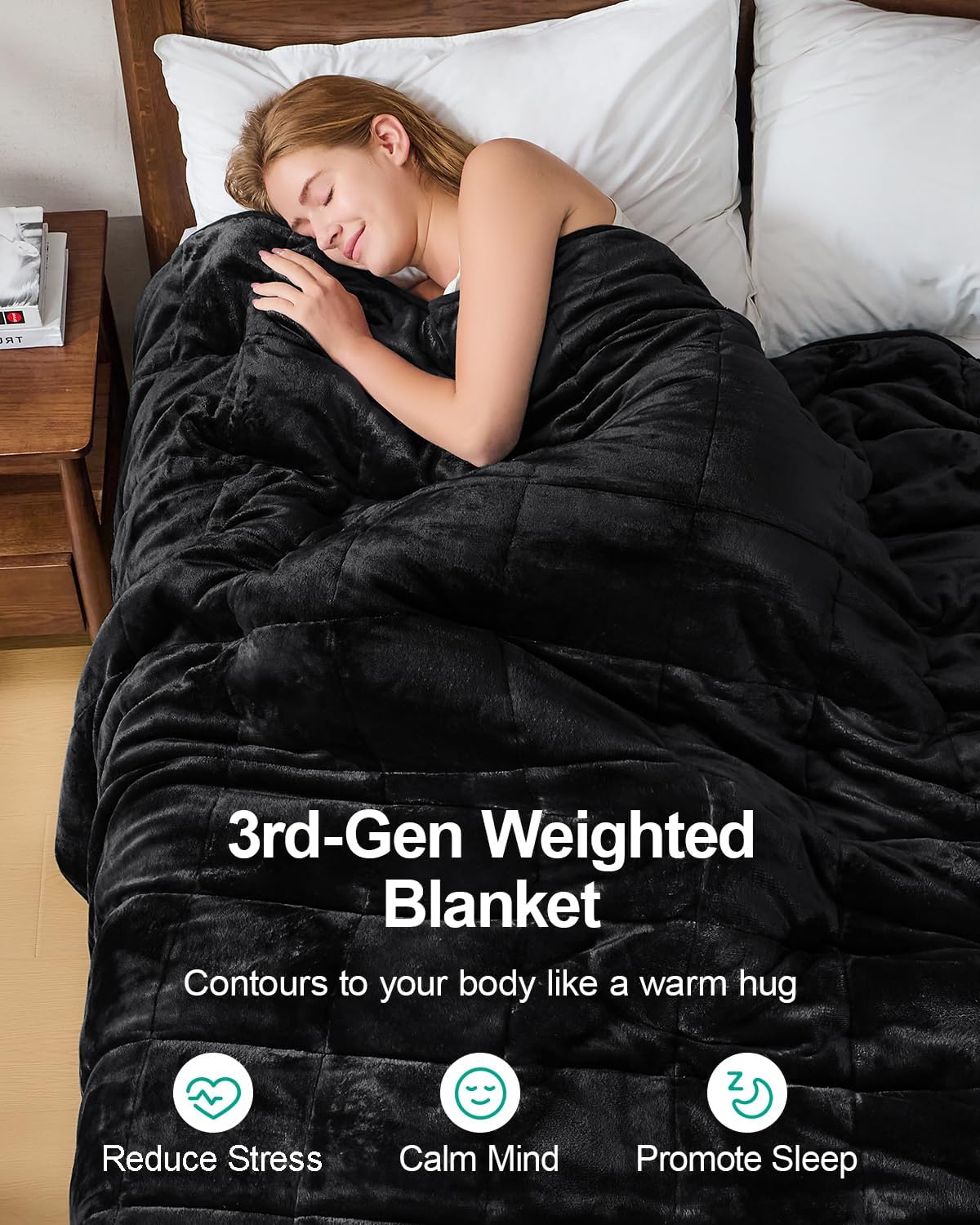 Sherpa Fleece Weighted Blanket 15 lbs 60"x 80"