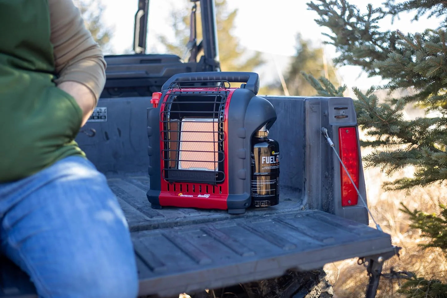 Portable Propane Radiant Heater, 4,000-9,000 BTU, for campers, workshops, patios, and more