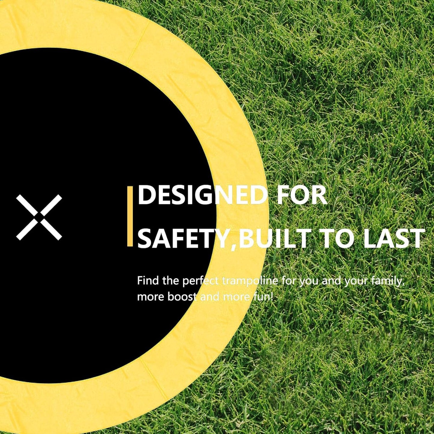 AOTOB 8FT 10FT 12FT 14 FT 15FT Trampoline with Safety Enclosure Net，Outdoor Trampoline with Basketball Hoop, Heavy Duty Jumping Mat and Spring Cover Padding for Kids and Adults, Storage Bag and Ladder