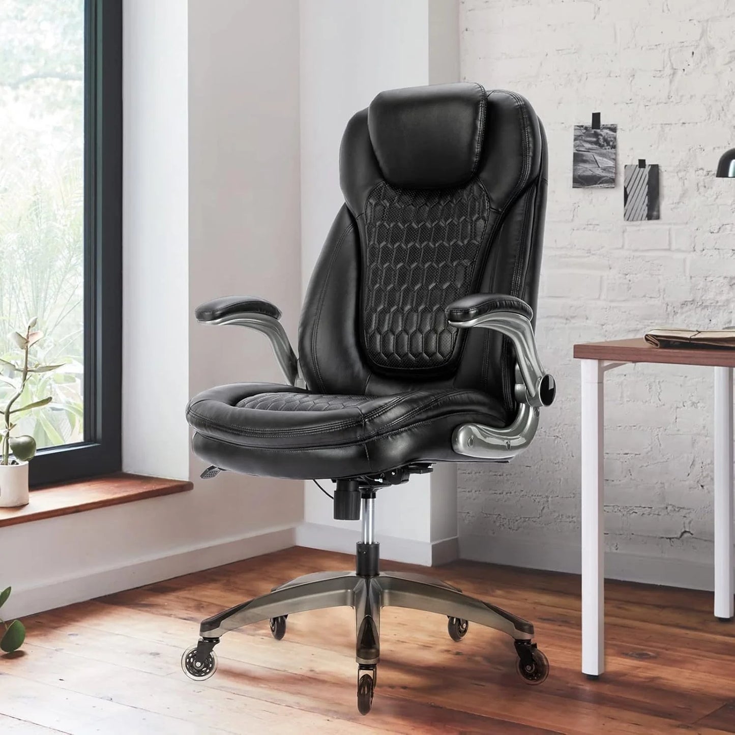 Executive Office Chair Computer Desk Chair Swivel Home Office Chair Upgraded Casters