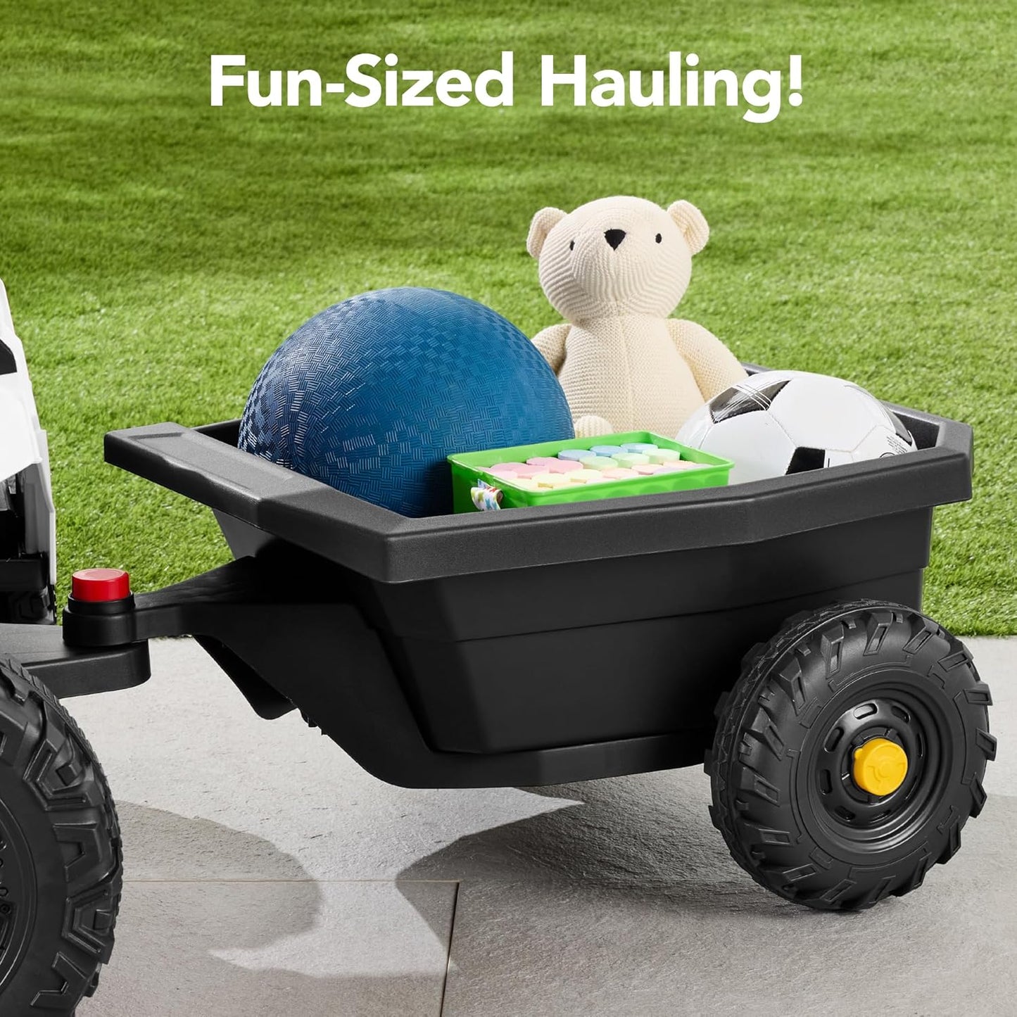 Children's black UTV electric children's car