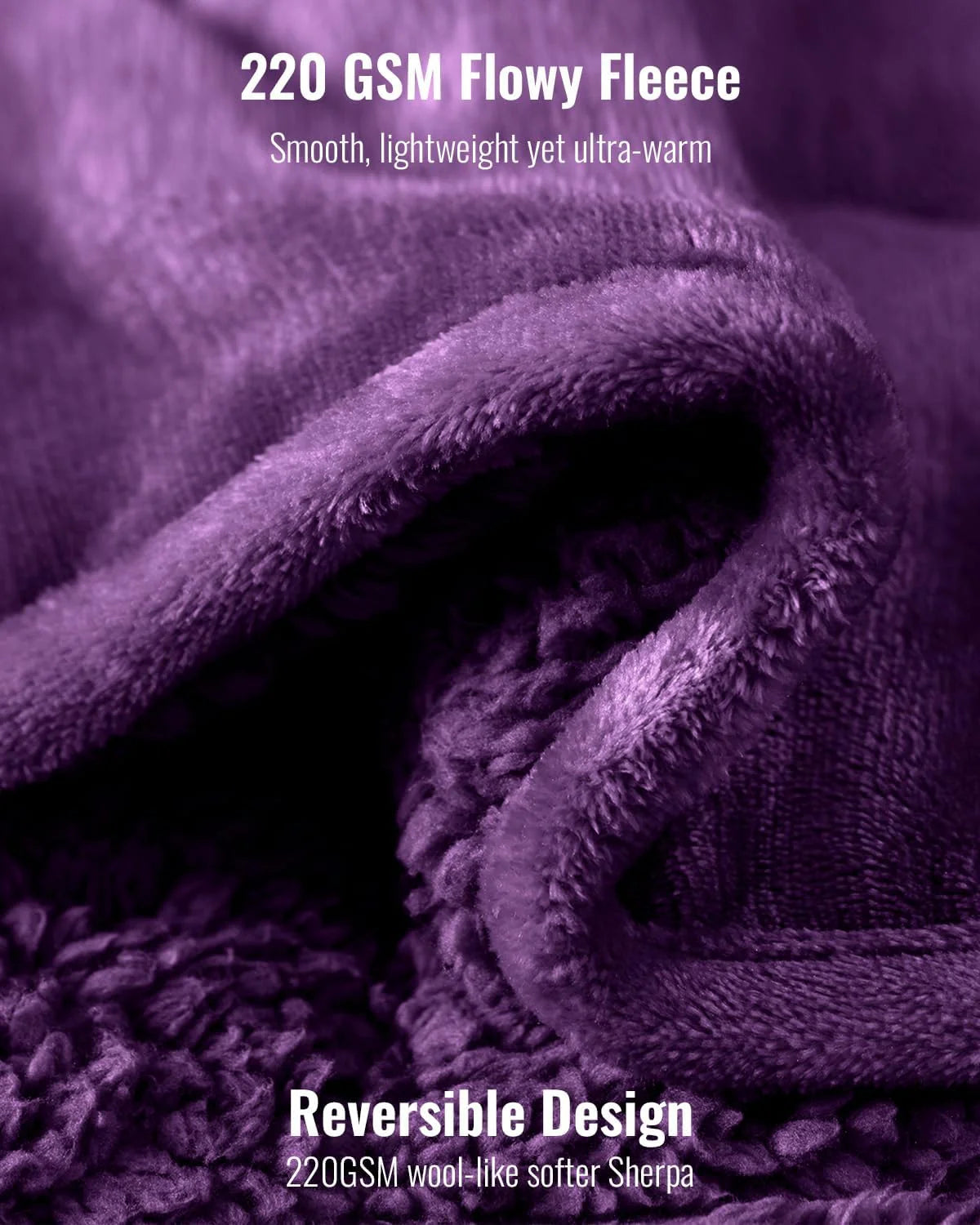 Weighted Blanket Queen Size 15lbs 60x80 inches with Soft Plush Fleece