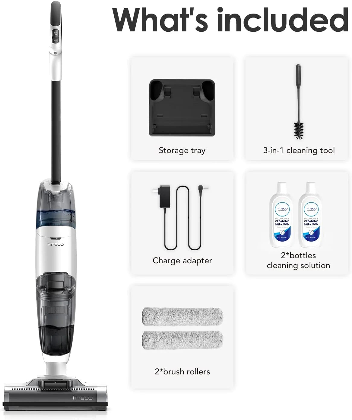 Wet Dry Vacuum Cordless Floor Cleaner and Mop One-Step Cleaning for Hard Floors