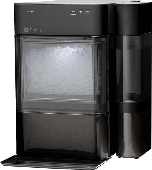 GE Profile Opal 2.0 with 0.75 Gallon Tank, Chewable Crunchable Countertop Nugget Ice Maker, Scoop included, 38 lbs in 24 hours, Pellet Ice Machine with WiFi & Smart Connected, Stainless Steel