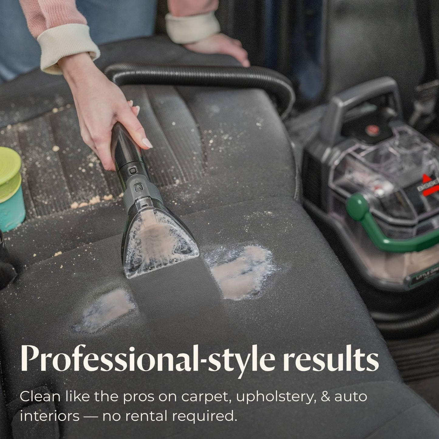 BISSELL Portable Carpet Cleaner, Portable Carpet and Upholstery Deep Cleaner, Car/Auto Detailer