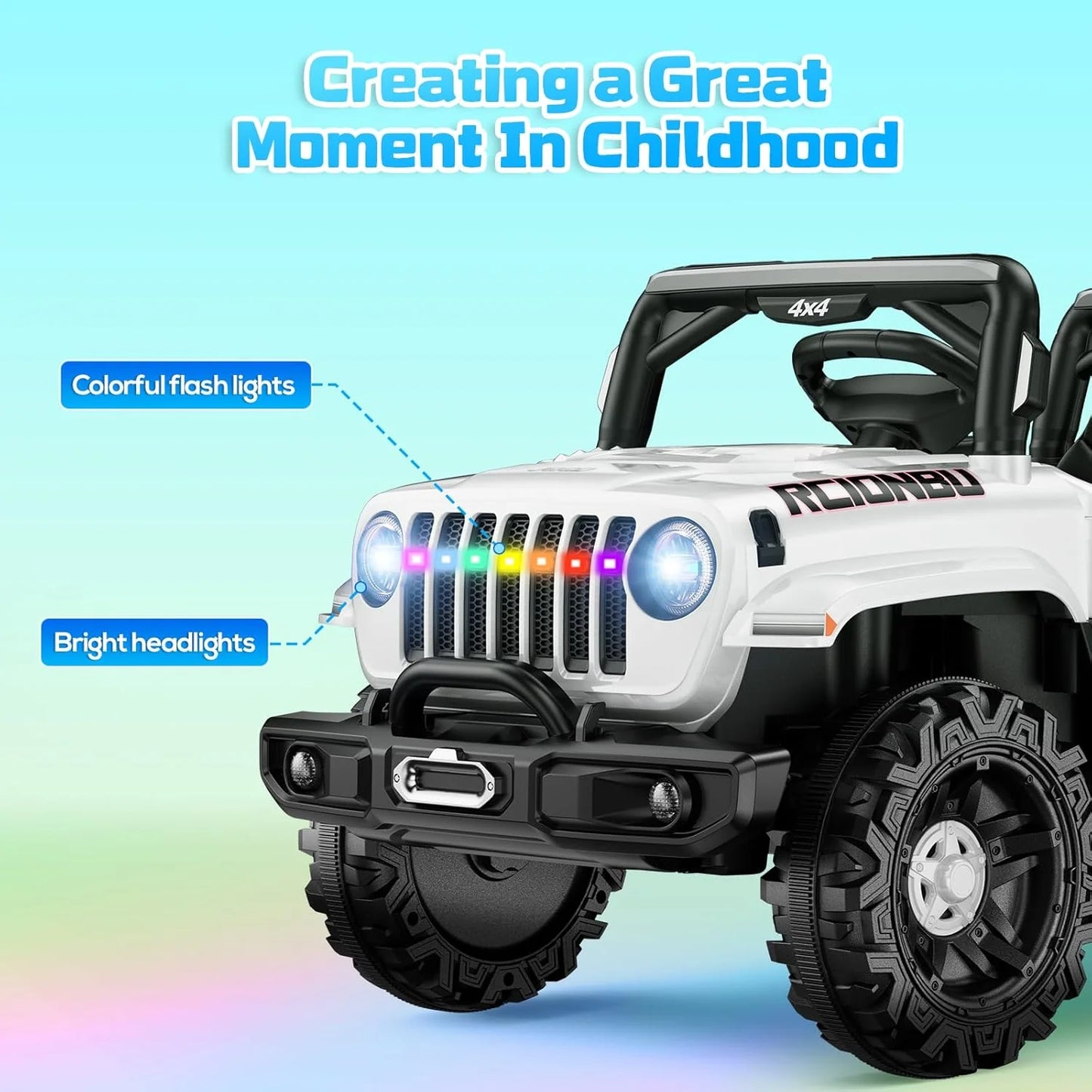 SEALIGHT 12V Children's Driving Truck Model 380 Watt Motor Emergency Braking Function