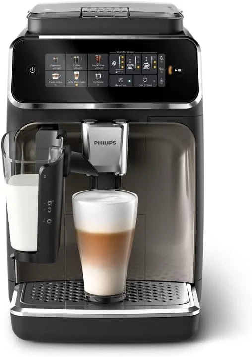 Fully automatic espresso machine - 6 hot and iced beverages with ceramic grinder