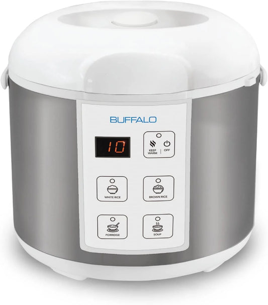 Buffalo Classic Rice Cooker with Composite Stainless Steel Inner Pot - Rice Cookers