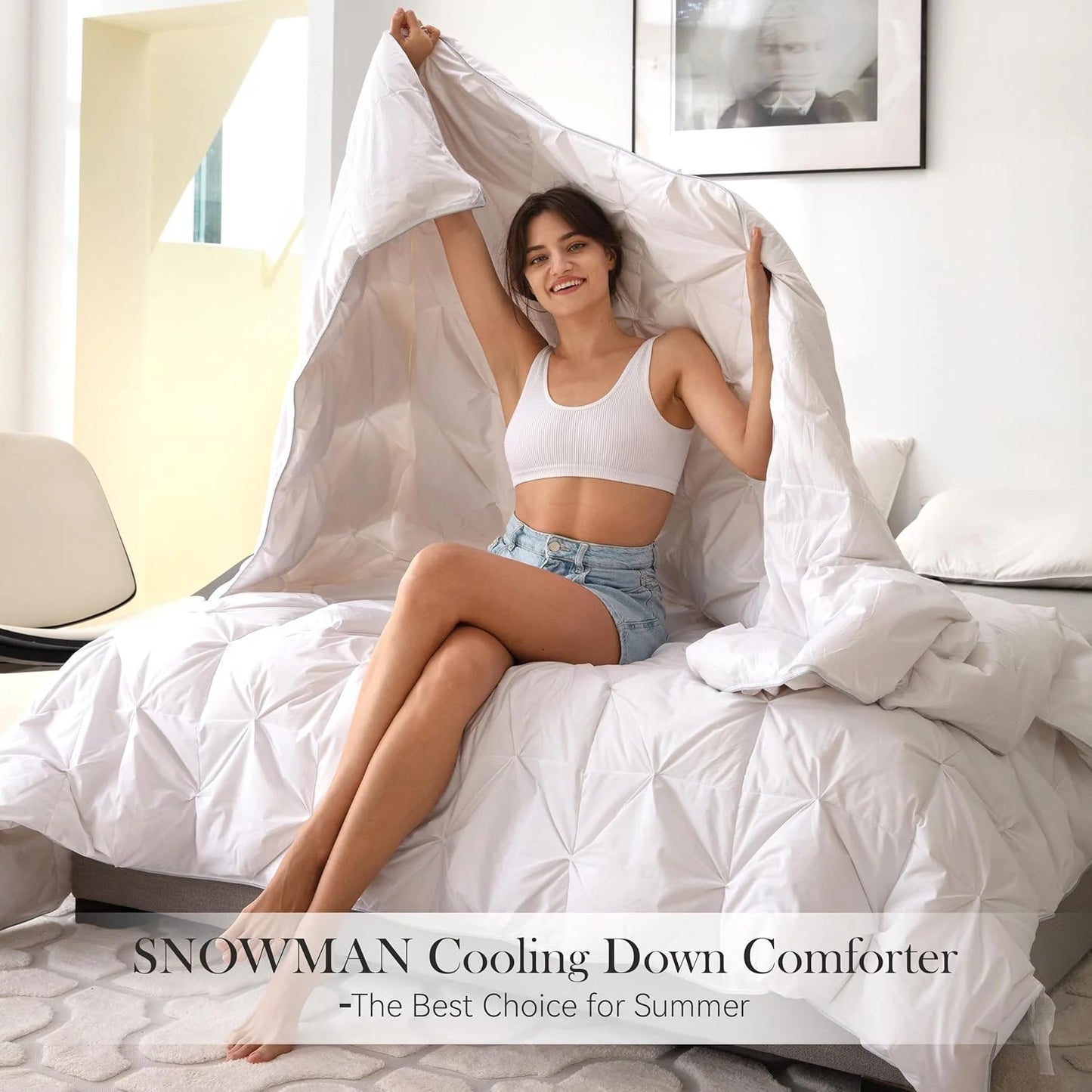 Premium Down Comforter 3D Baffle Box Design