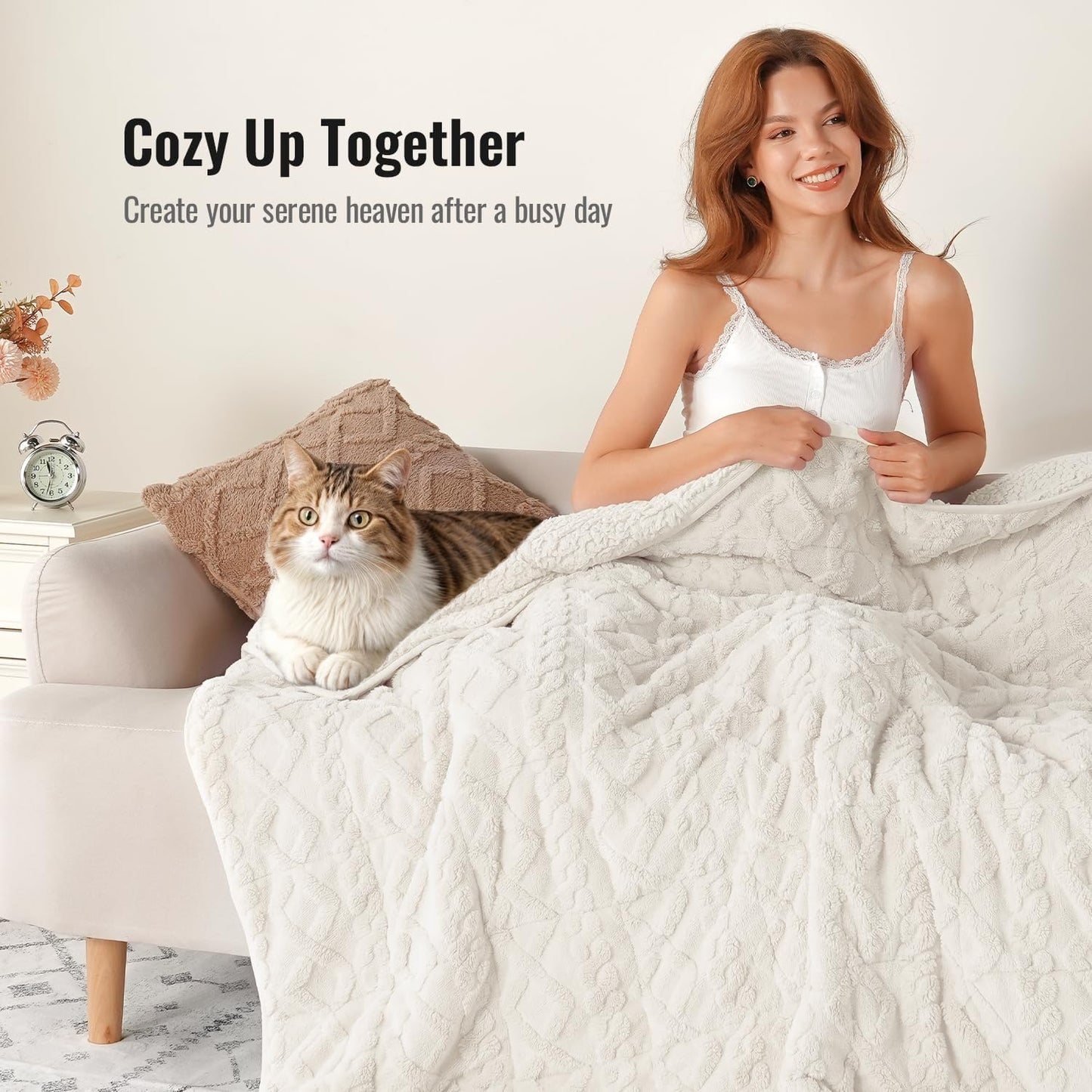 Weighted Blanket for Adults Queen Size 15lbs 60x80 inches