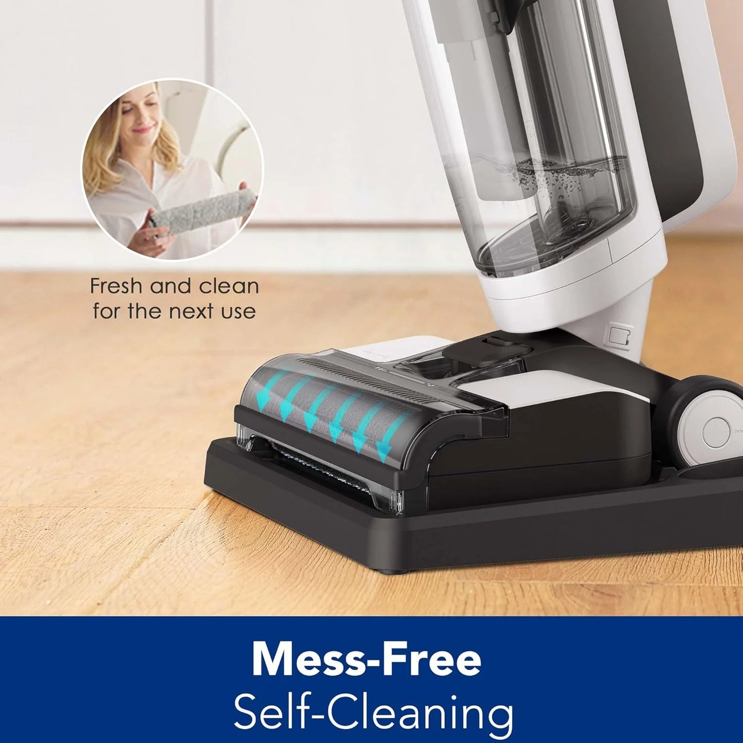 Wet Dry Vacuum Cordless Floor Cleaner and Mop One-Step Cleaning for Hard Floors