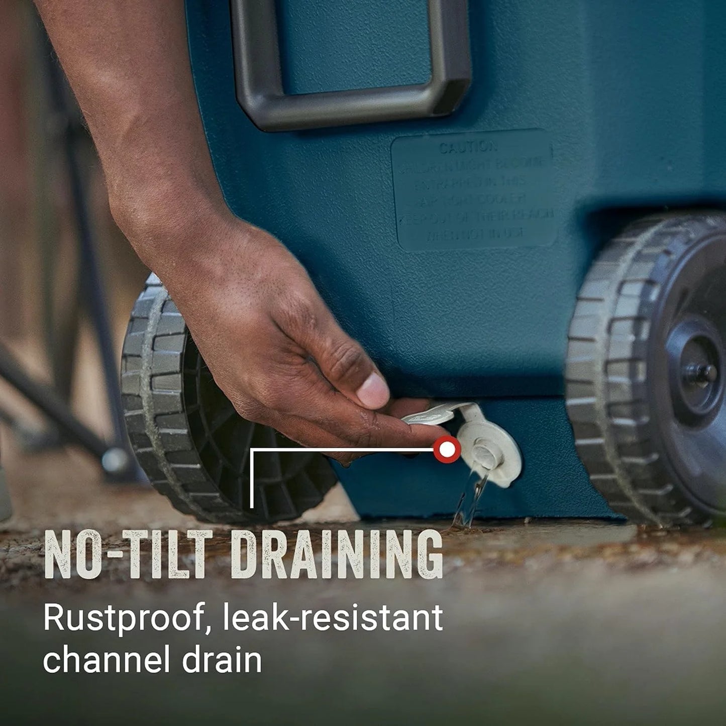 Coleman Insulated Portable Rolling Cooler with Wheels, Leak-Proof Outdoor Hard Cooler, Keeps Ice for Up to 5 Days, 100 Quart