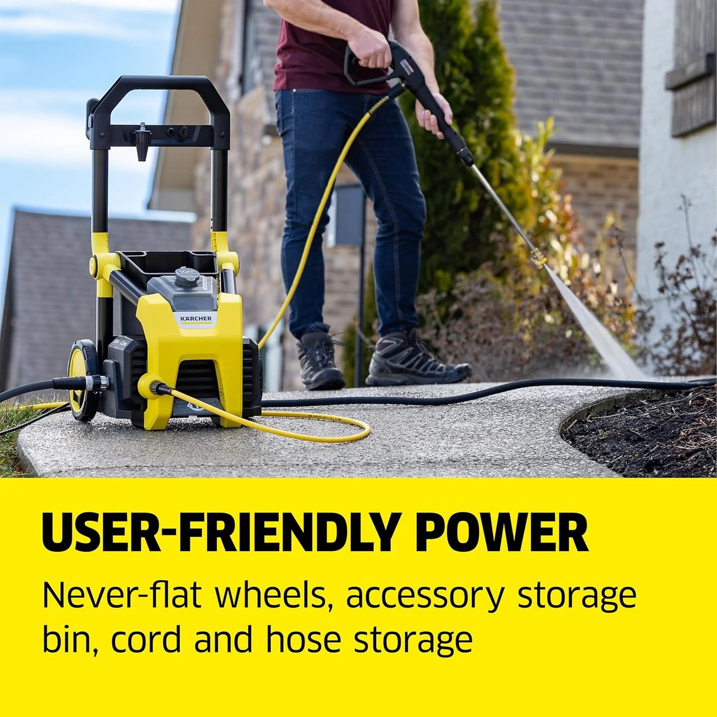 Kärcher Pressure Washer K1700 3 nozzles, detergent box