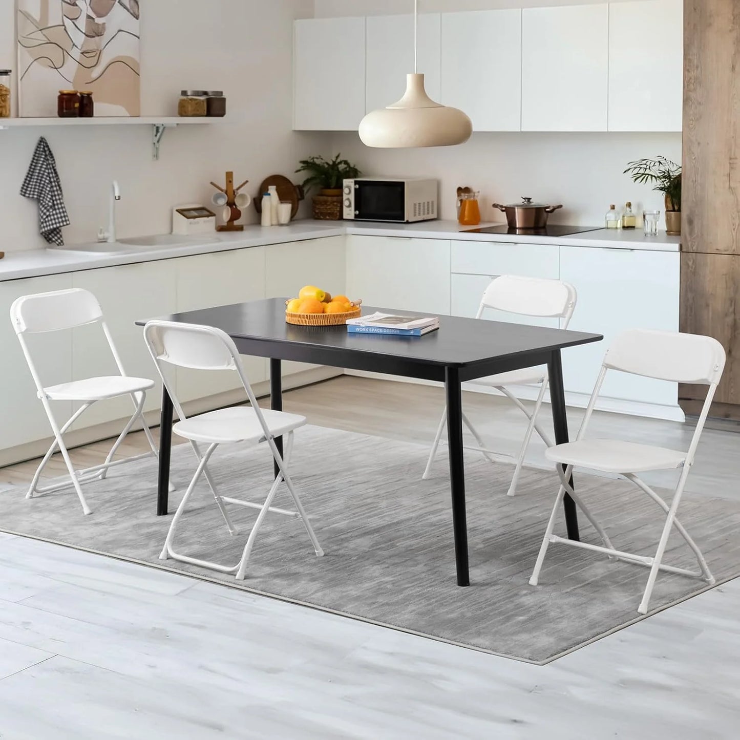 Sweetcrispy Folding Chair 12 Pack, Leather Padded Folding Chairs, Sturdy Metal Foldable Chairs