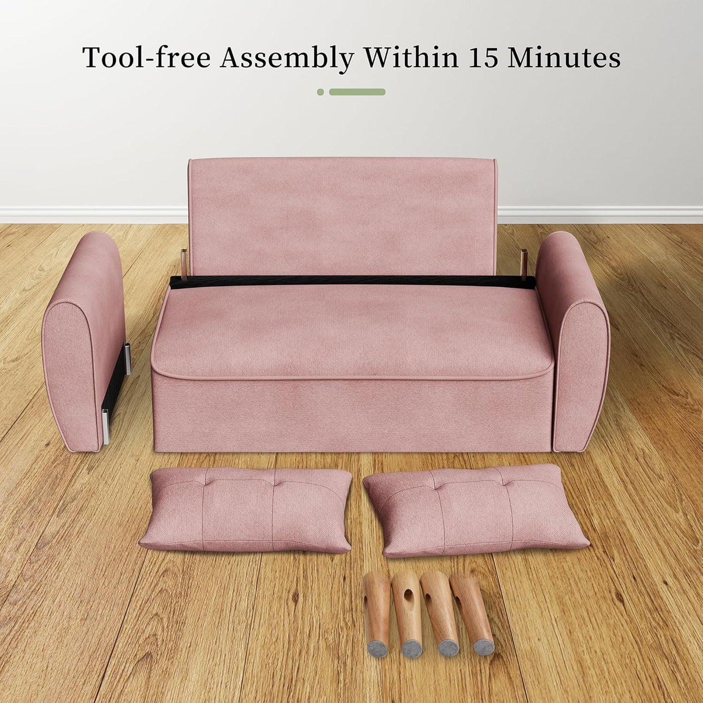 47" Small Modern Loveseat Sofa