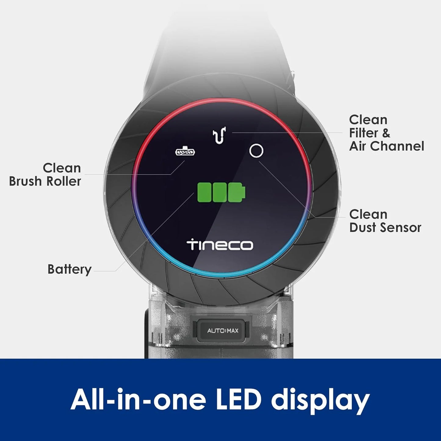 Cordless vacuum cleaner, smart stick handheld vacuum cleaner, strong suction, light weight, cordless handheld vacuum cleaner deep cleans hair, hard floors, carpets, cars