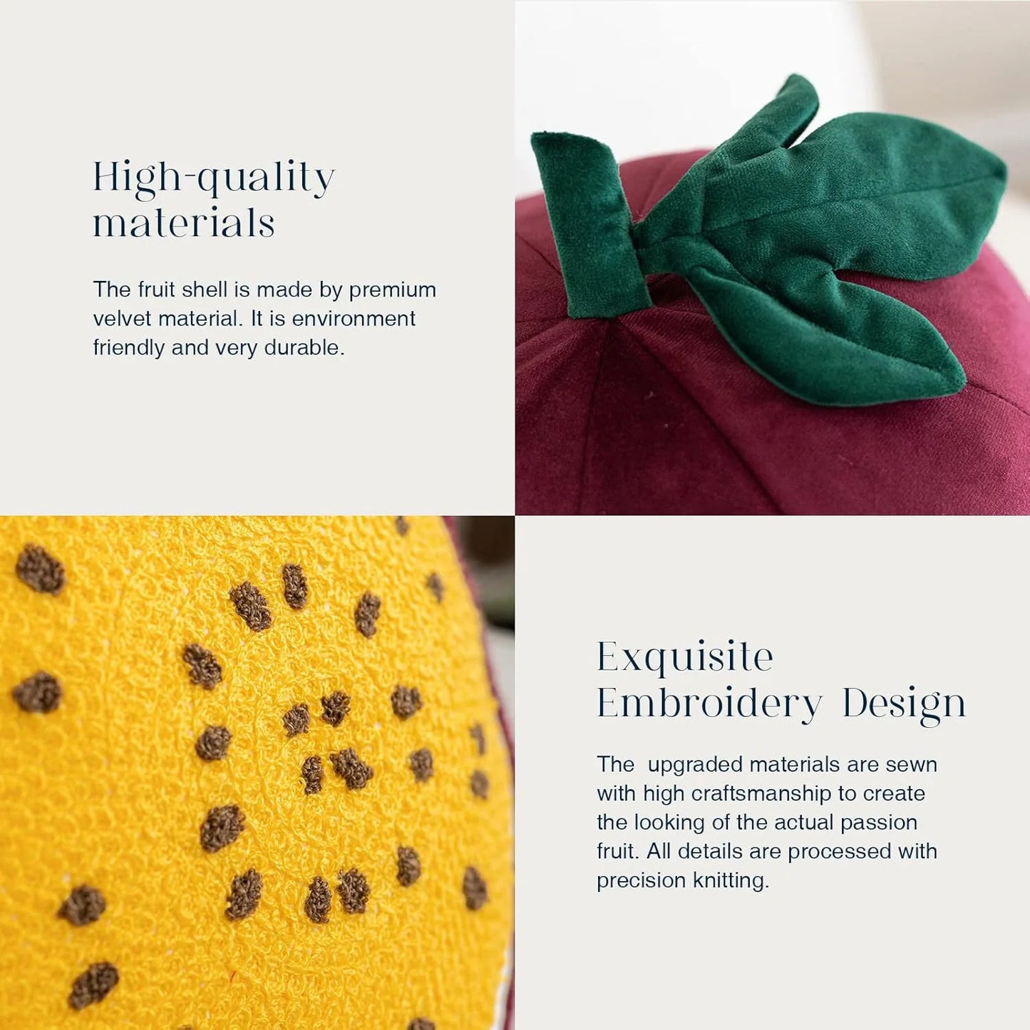 Fruit Shaped Pillows Series Grapefruit Shaped Throw Pillow