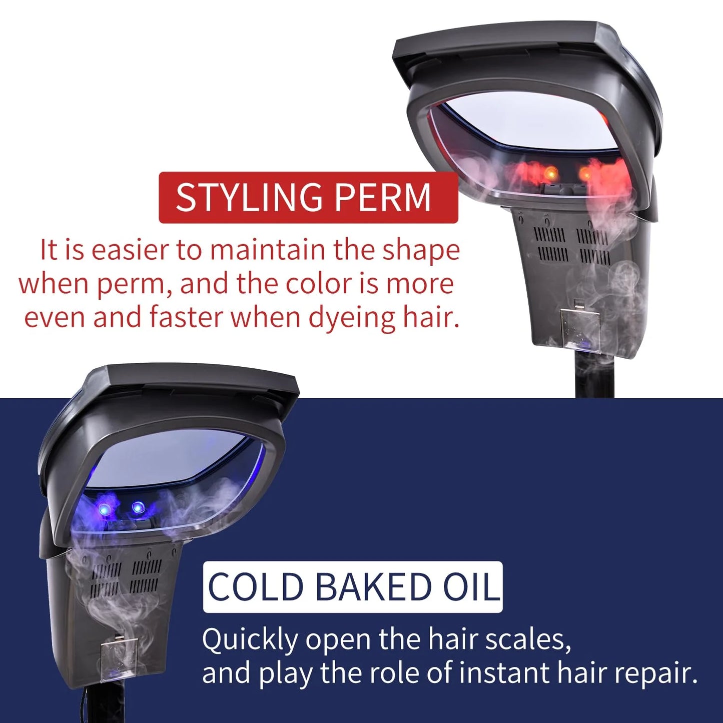 Hair Salon Professional O3 Ozone Micro Mist Hair Steamer Accelerator Color Processor Hair Care