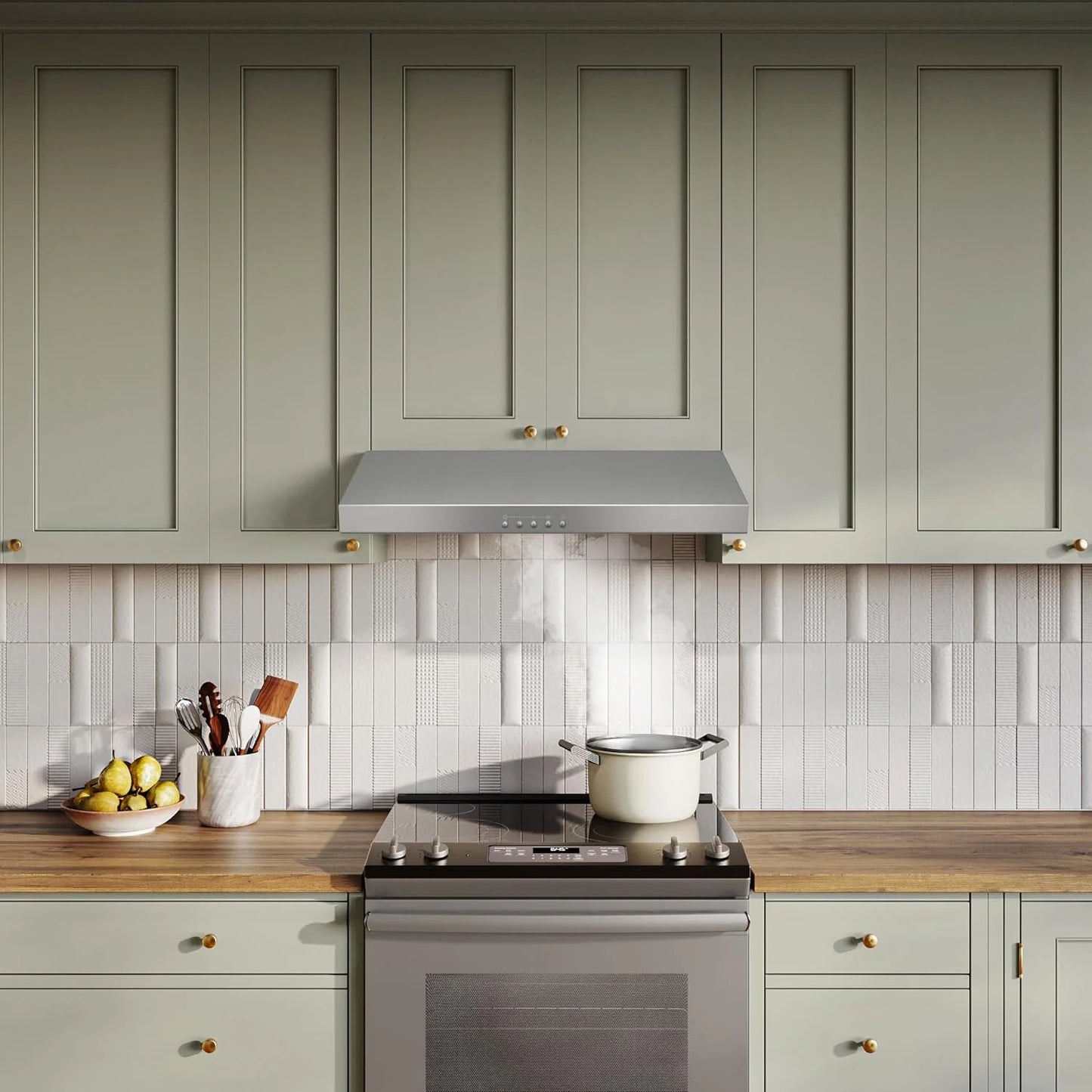 Broan-NuTone Three-Speed Glacier Undercabinet Range Hood with LED Light, ADA Compliant