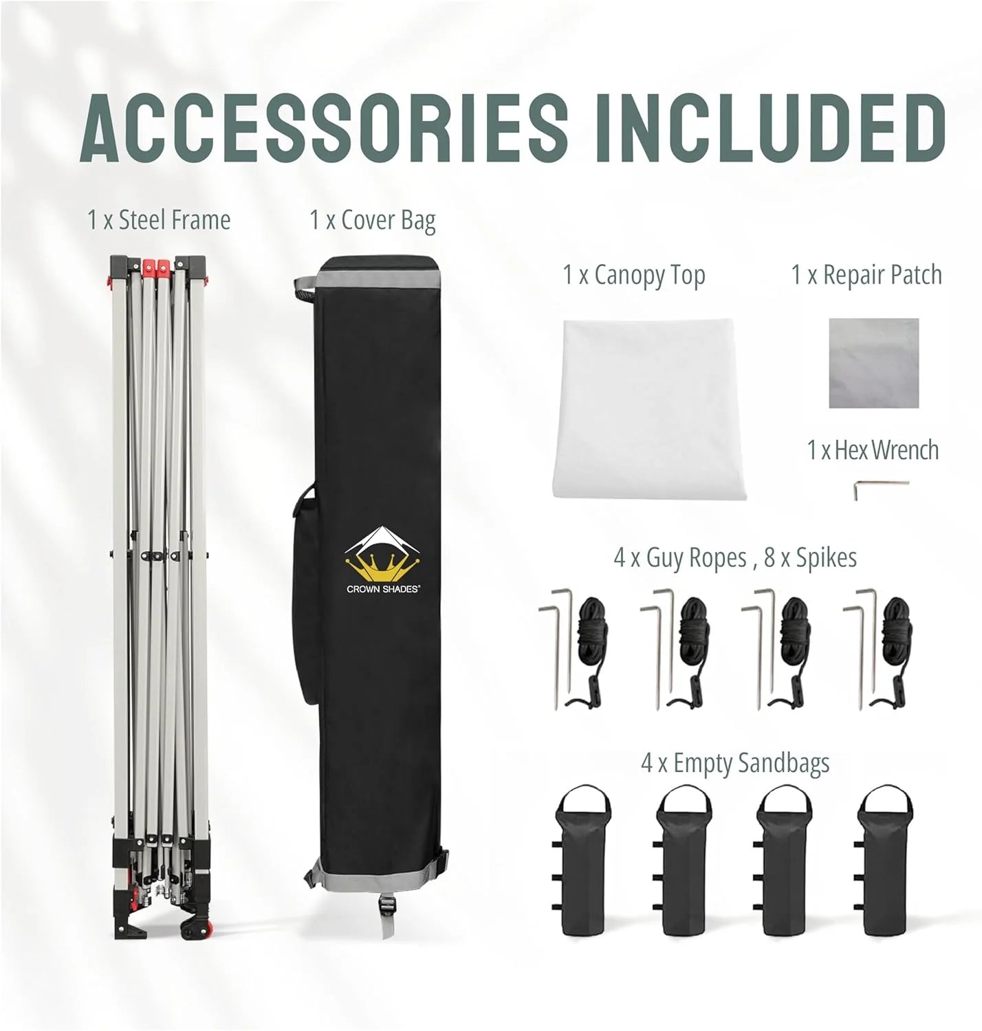 10x10 Pop-Up Awning - One-Click Installation Beach Tent - Outdoor Sunshade Silver Coated Top, 3 Heights and 4 Sand Pockets