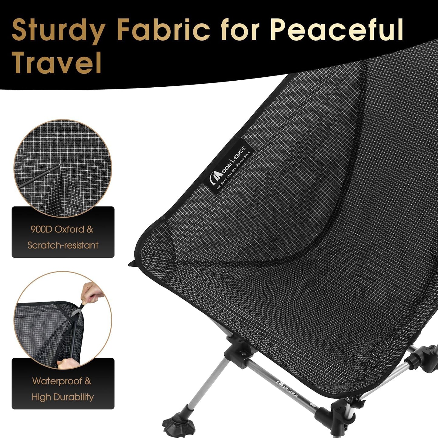 Portable Camping Chair Plus Folding Chair for Backpacking and Hiking