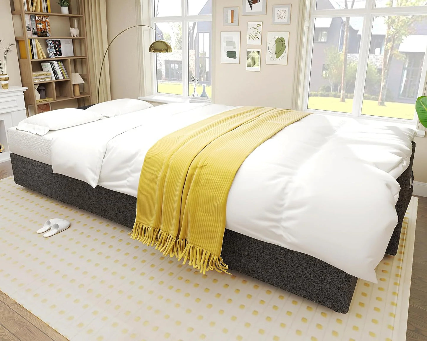 VanAcc Sofa Bed, Sleeper Sofa with Storage Chaise- 2 in 1 Pull Out Couch Living Room, Comfy Sleeper Couch