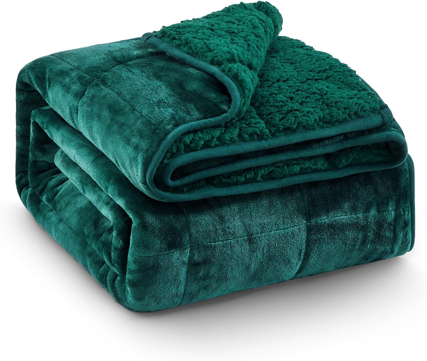 Sherpa Fleece Weighted Blanket 15 lbs 60"x 80"