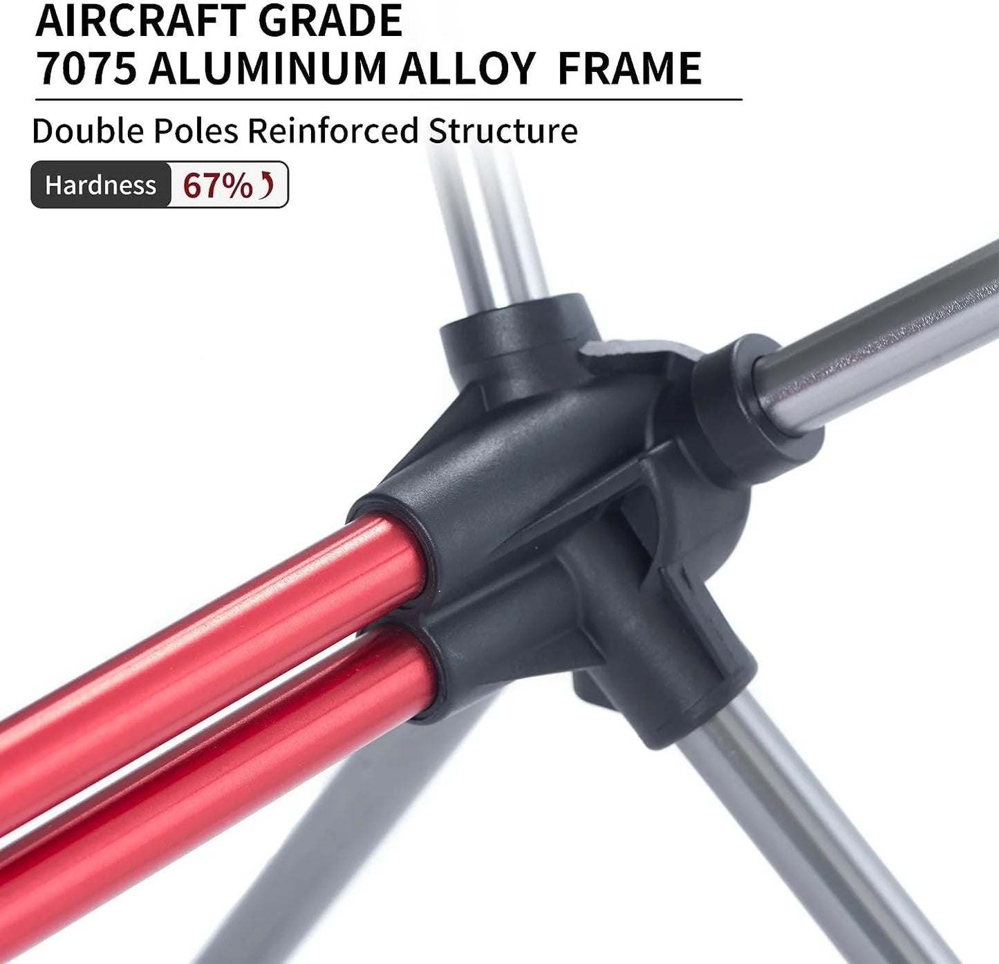 Ultralight Camping Chair 2.12 lbs Portable Backpacking Chair Folding Hiking Chair