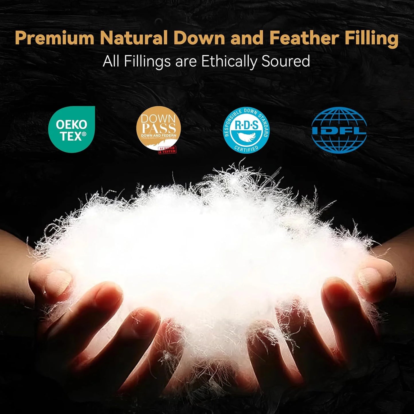 Premium Down Comforter 3D Baffle Box Design