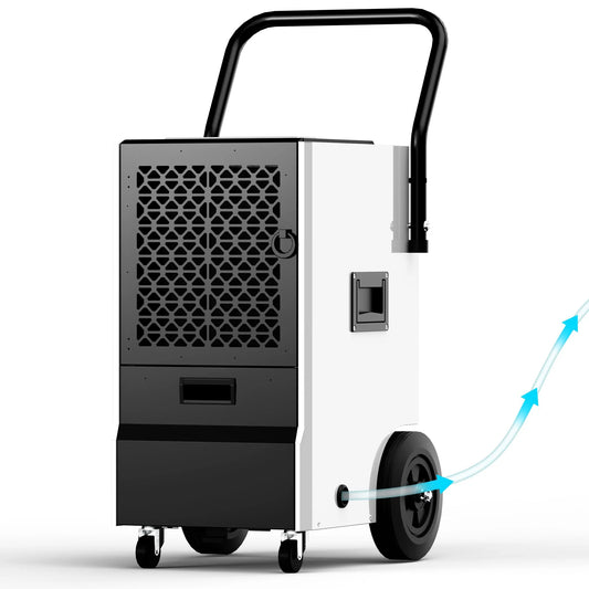130 Pint Crawl Space Dehumidifier with Drain Hose, Dehumidifier for Home and Basement