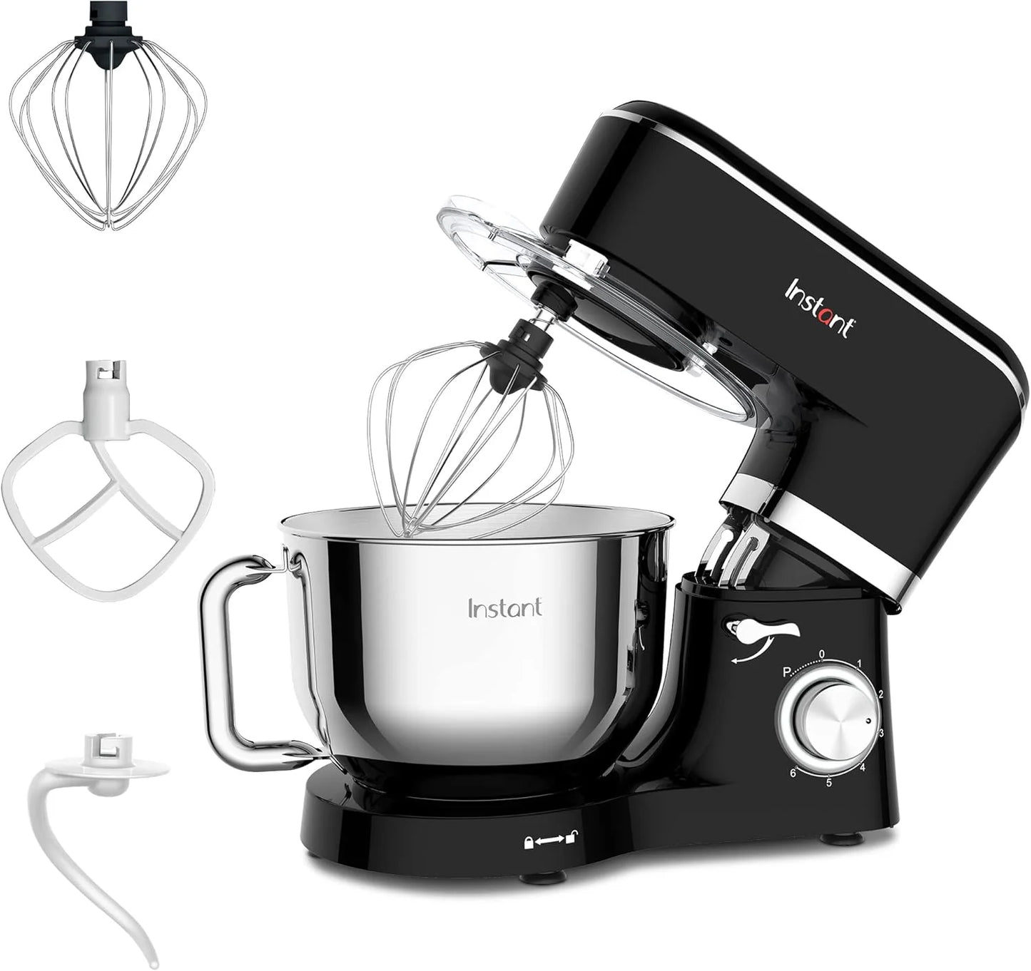 Instant Pot 6-Speed 6.3-Qt Stand Mixer with Stainless Steel Bowl