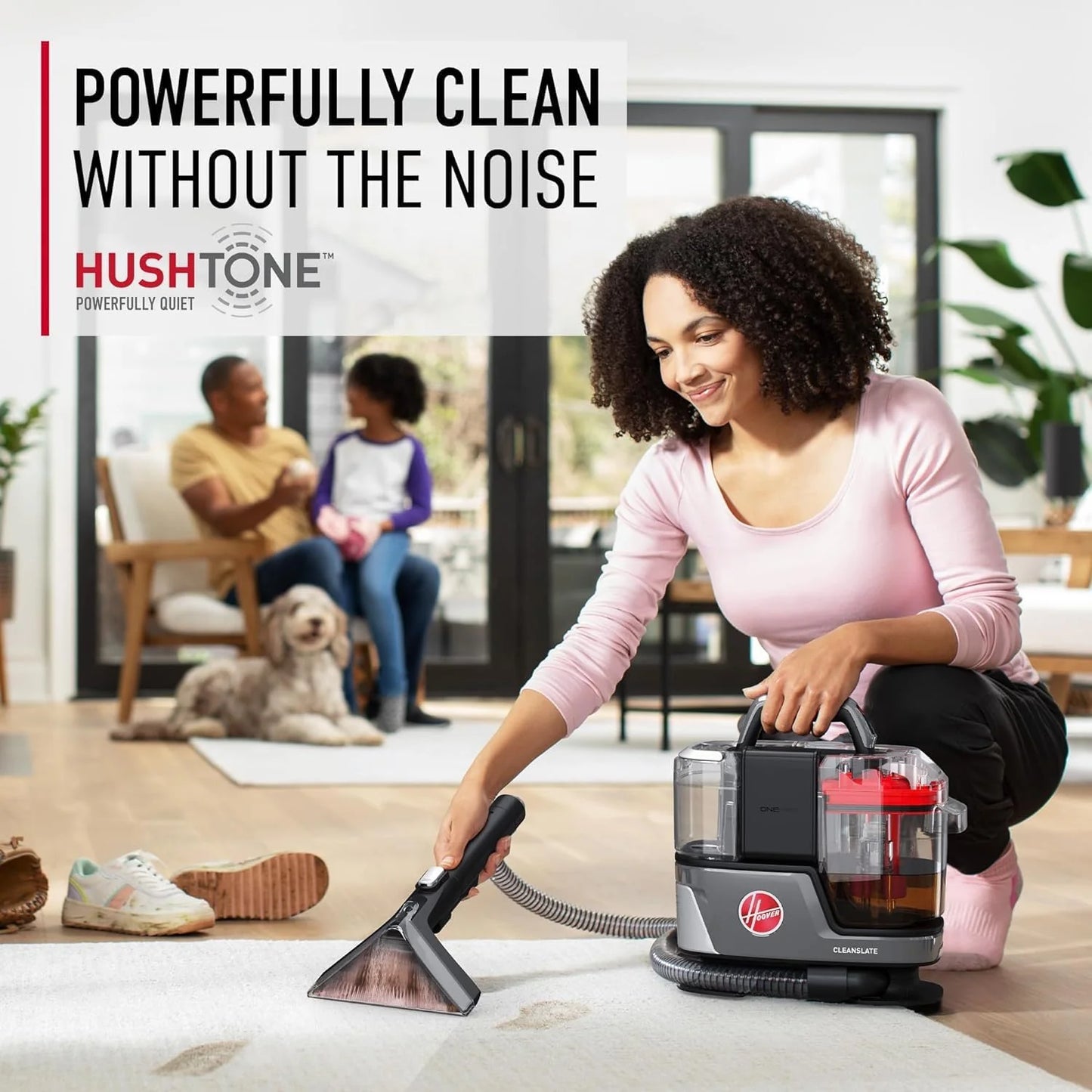 Hoover CleanSlate Plus Portable Carpet & Upholstery Spot Cleaner with Powerful Suction and Multiple Tools