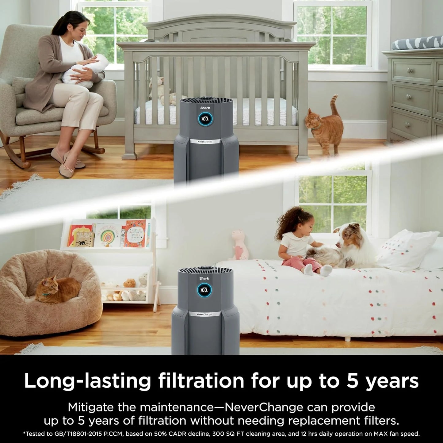 Air Purifier Compact Pro with Long-lasting HEPA Exceeding Filtration, For Pet Dander, Dust, Smoke, Allergens, Up to 250 sq. ft.