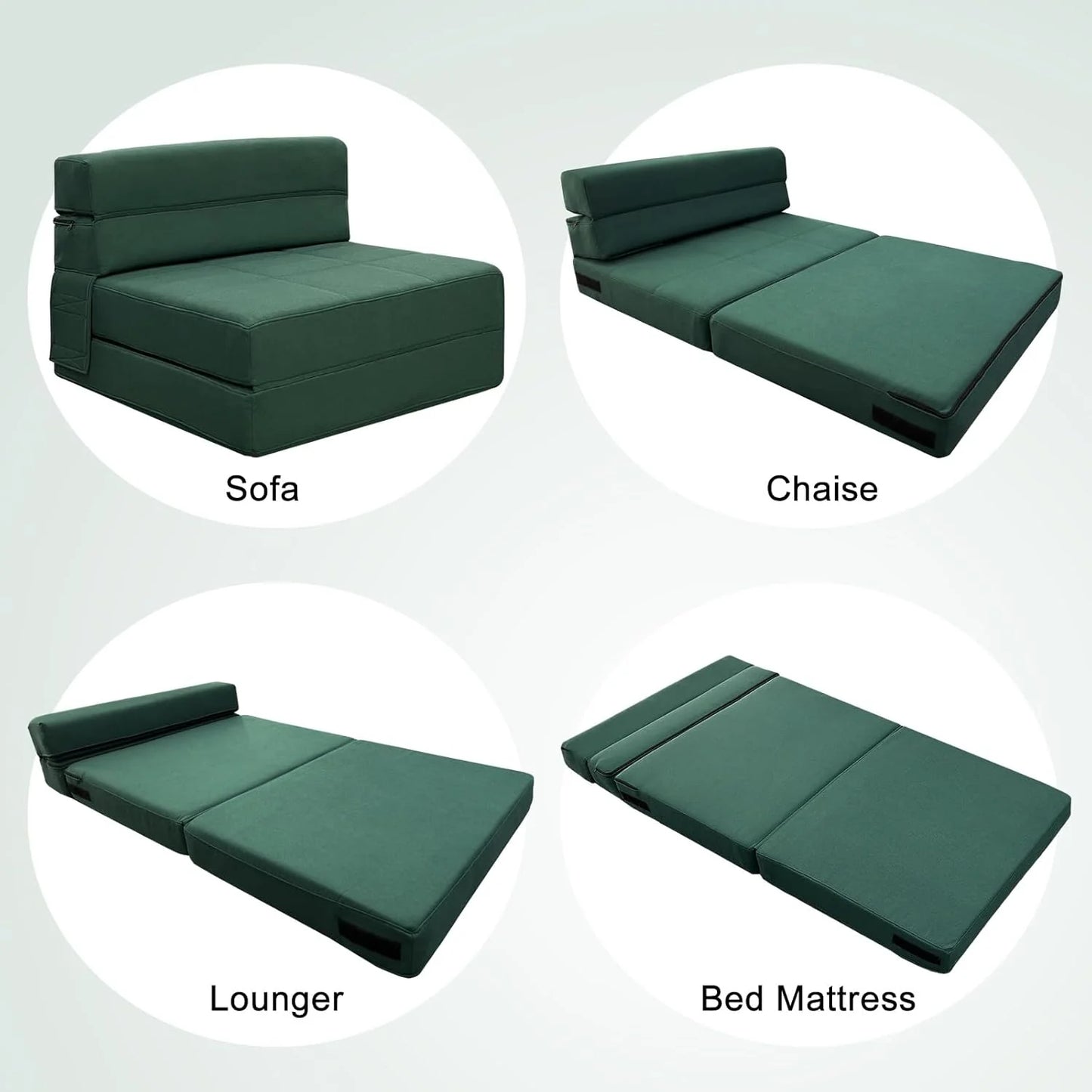 60 inch pull out sofa bed, memory foam sofa with 2 pillows, futon bed, guest bed and pull out sofa,
