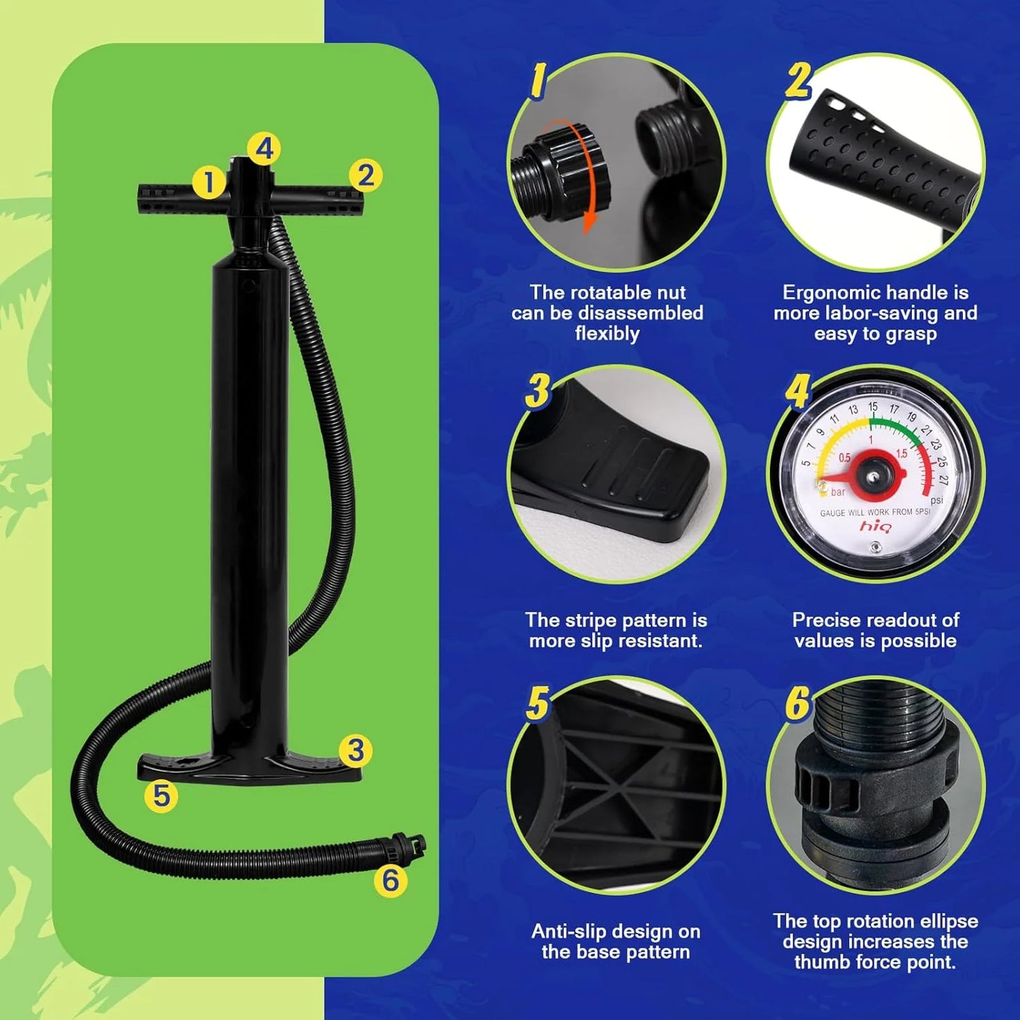 FunWater Inflatable Stand Up Paddle Board with Premium SUP Paddle Accessories, Non-Slip EVA Deck, 11'/10'6' Paddle