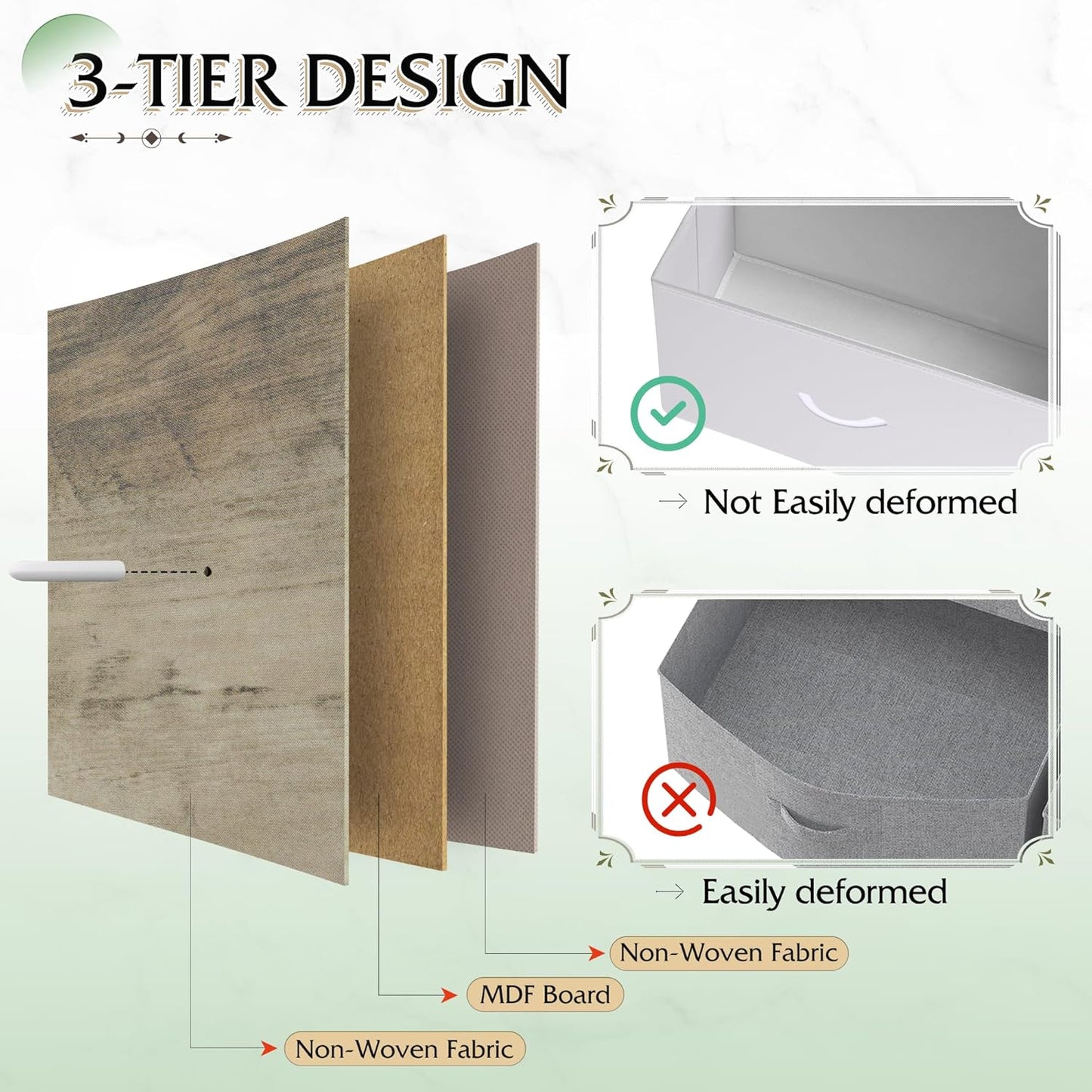 Storage Organizer Unit with 11 Fabric Bins, Storage Drawers Organizer with Steel Frame, Tall Storage Tower Organizaton