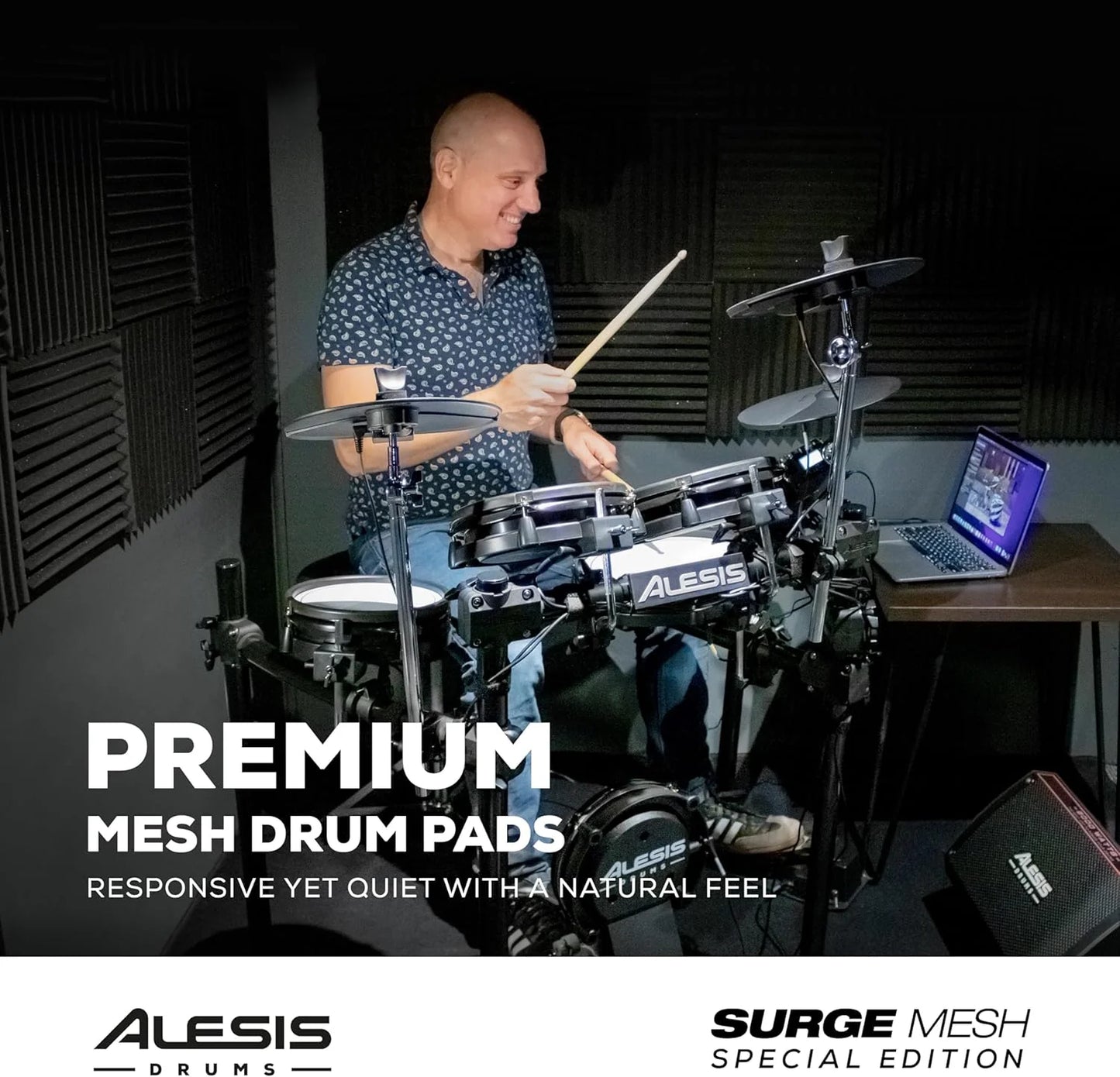 Alesis Drums Command Mesh SE Kit-Electric Drum Set USB MIDI Connection 600 Drum Sound