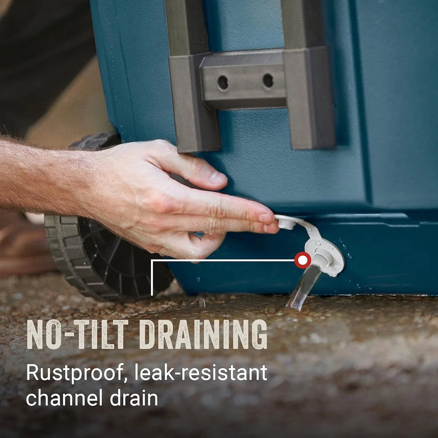 Coleman Insulated Portable Rolling Cooler with Wheels, Leak-Proof Outdoor Hard Cooler, Keeps Ice for Up to 5 Days, 100 Quart