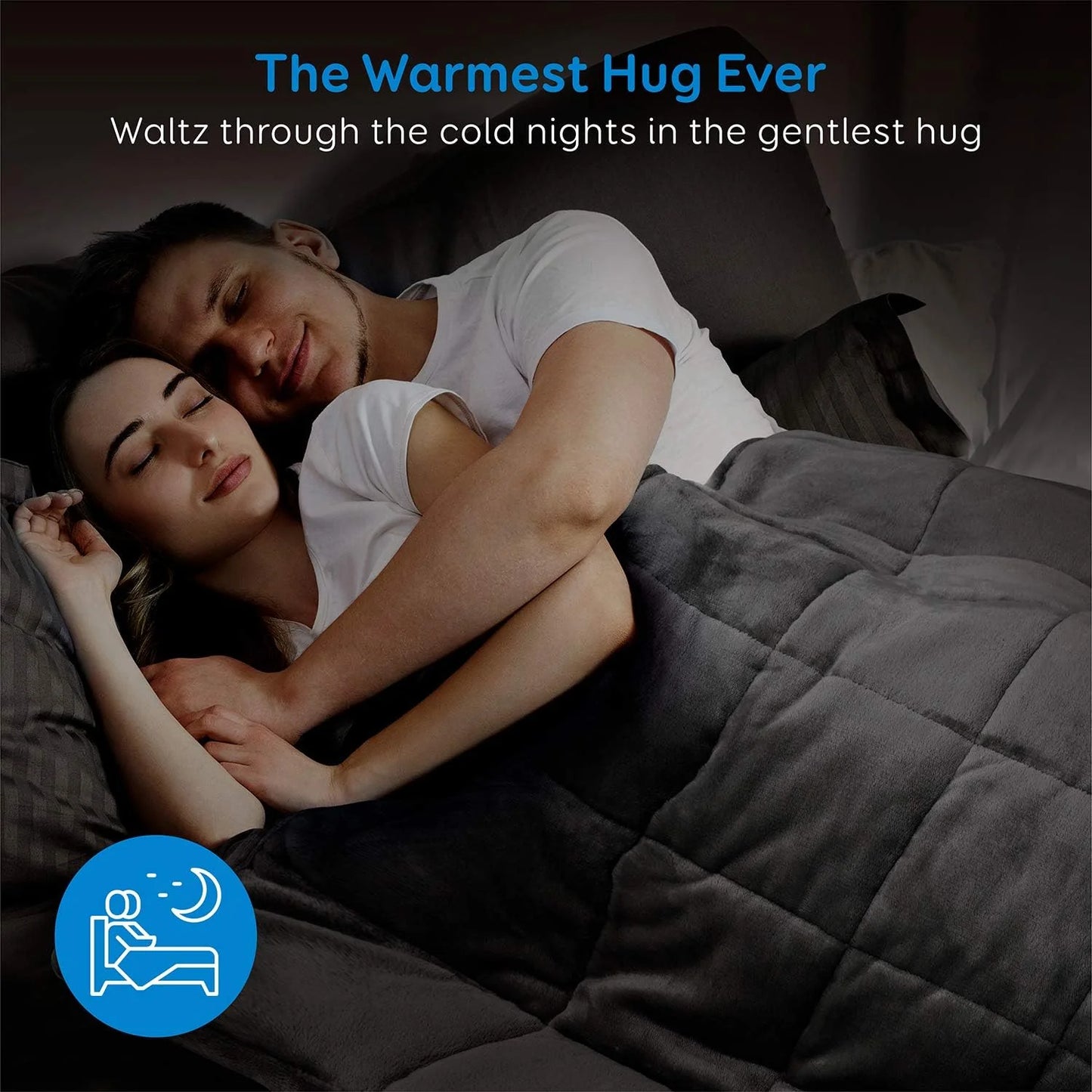 Weighted Blanket Queen Size 15lbs 60x80 inches with Soft Plush Fleece