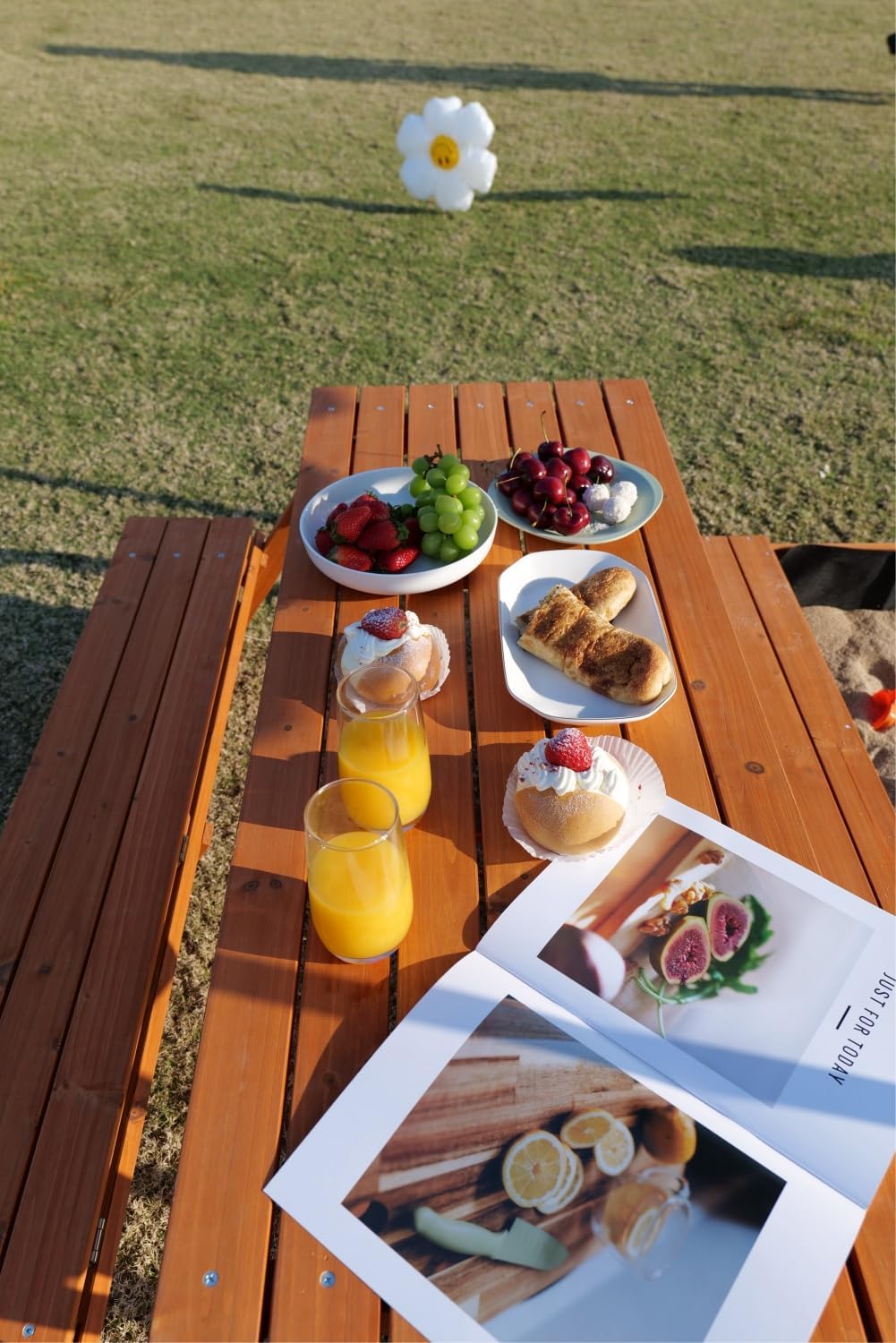 Wooden Kids Sandbox with Lid Outdoor Sand Box with Picnic Table Foldable, Sandpit with Cover Ages 4-8, Adjustable Canopy Bottom Liner for Backyard Garden