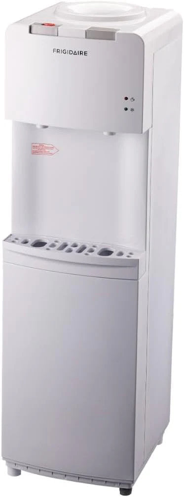 Frigidaire EFWC498 - Top Loading Cooler Dispenser -Hot & Cold Water - Child Safety Lock - Innovative Slim & Sleek Design, Holds 3 or 5 Gallon Bottles - Black