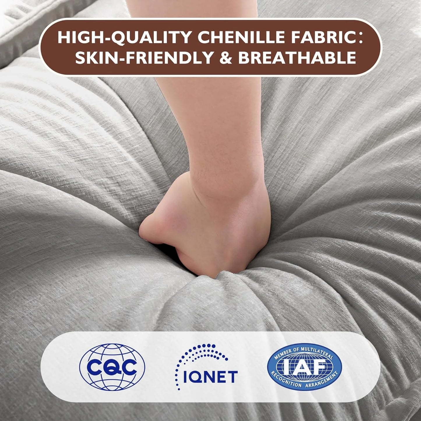 ihanherry 146-inch U-shaped modern sofa modular area cloud sofa