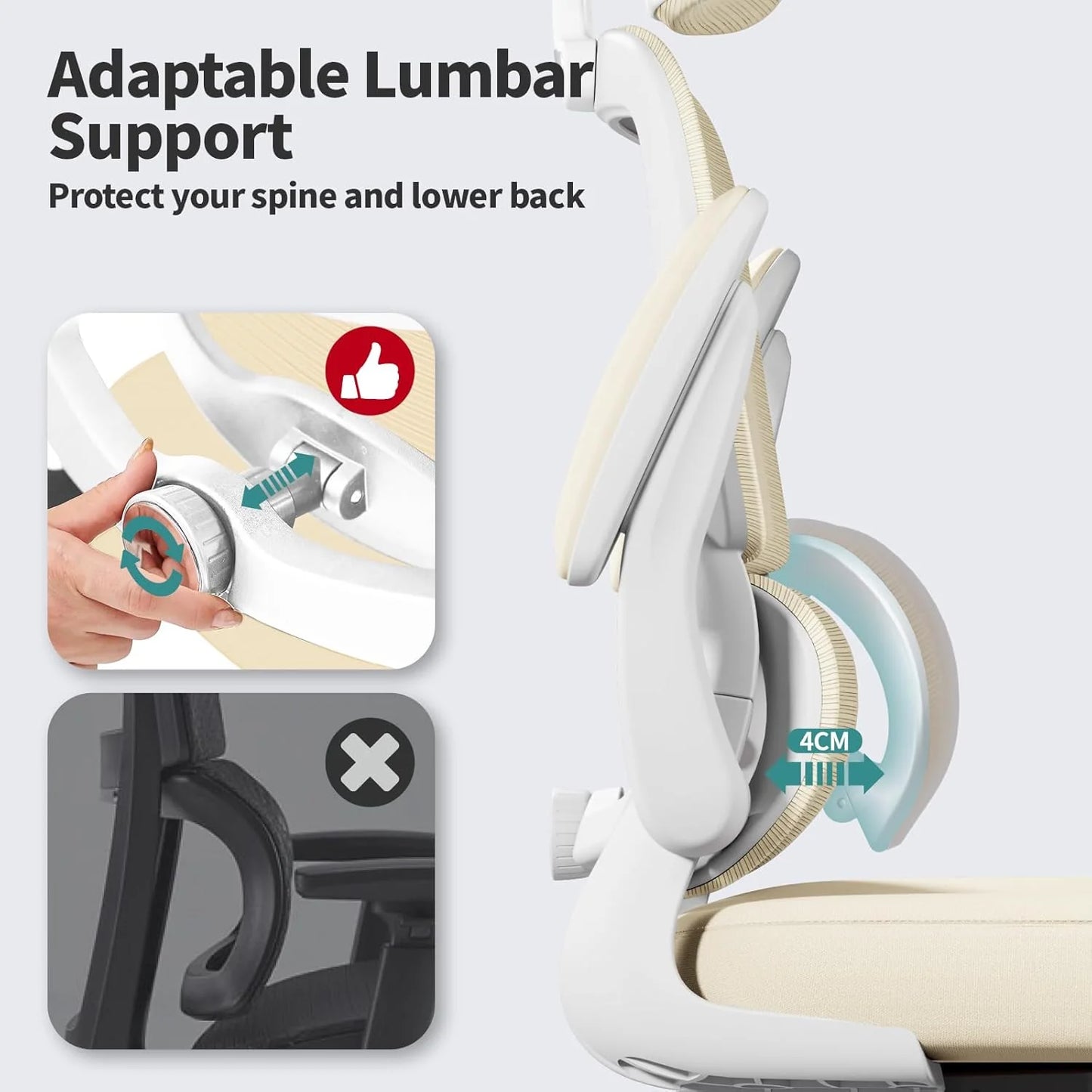 TRALT Office Chair Ergonomic Desk Chair 330 lbs Home Gaming Chair with Wheels