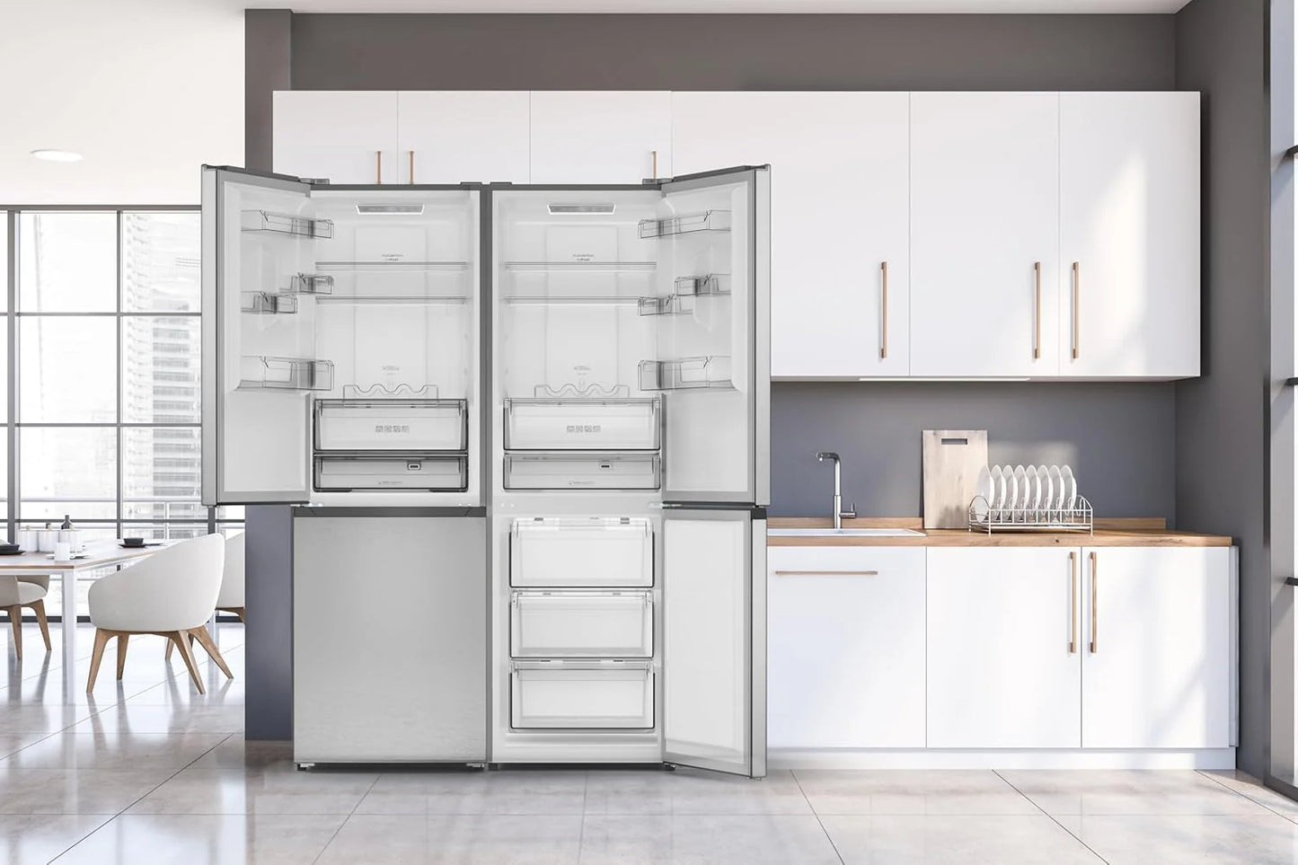 Sharp Bottom-Freezer Counter-Depth Refrigerator, 24 Inch, 11.5 Cubic Foot